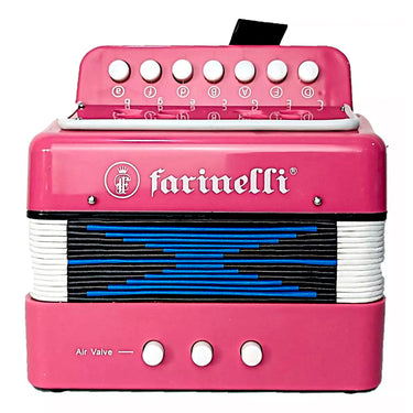 Acordeon Infantil Acifrsn 7 Botones 2 Bajos Rosa